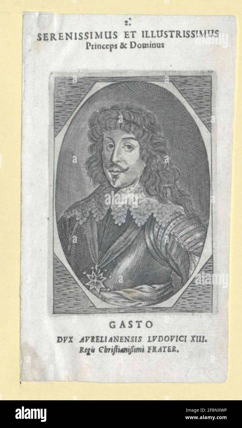 Gaston, Duke of Orléans. Stock Photo