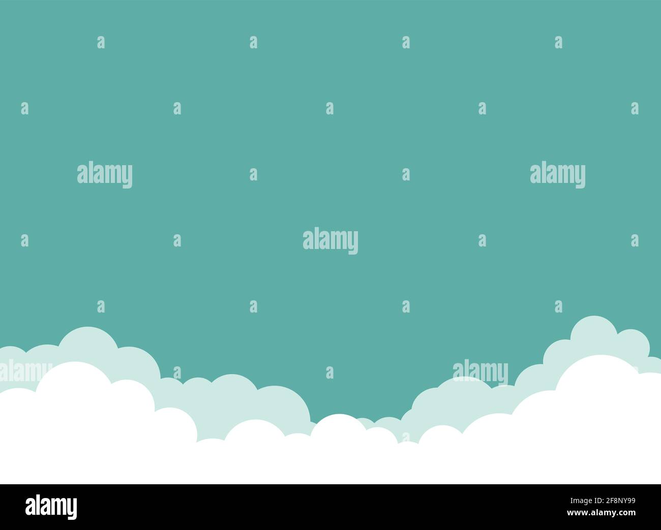 Clouds background. Vector horizontal illustration. Billboard, poster,  banner. Bright sky wallpaper. Blue and white clouds on blue sky. Template  for ti Stock Vector Image & Art - Alamy