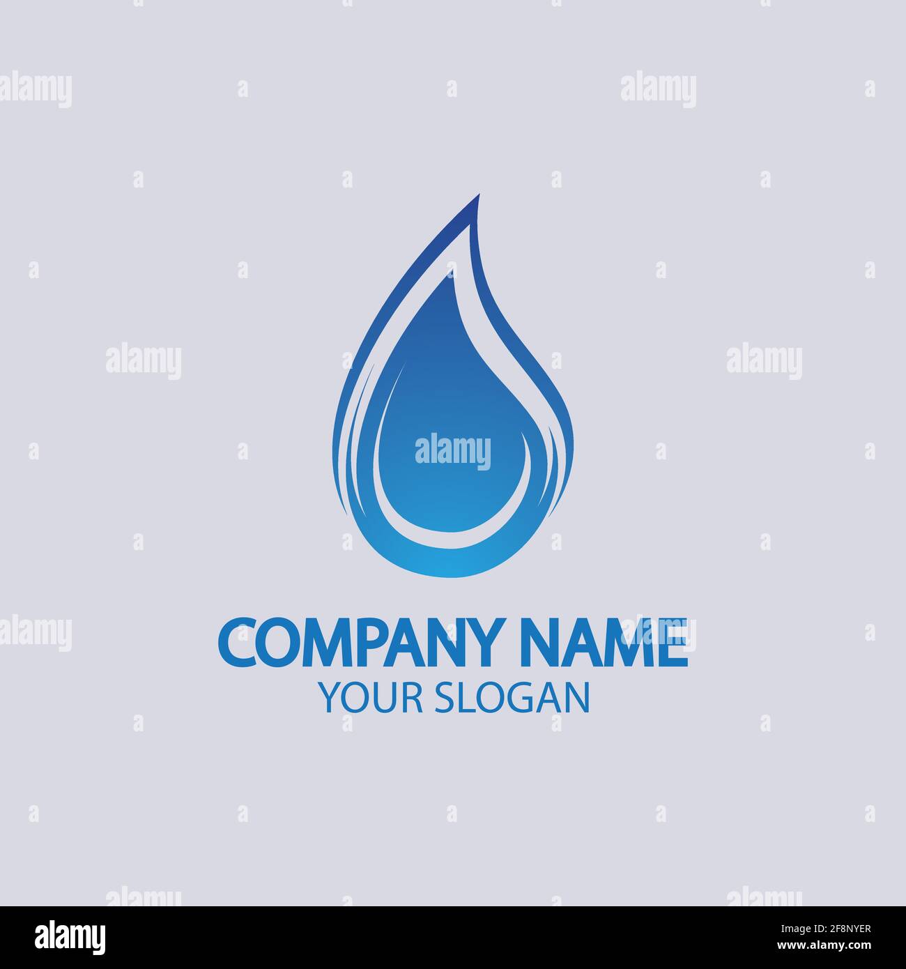 Water drop Logo Template vector illustration design Stock Vector