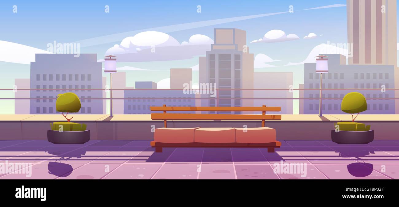City Rooftop Background