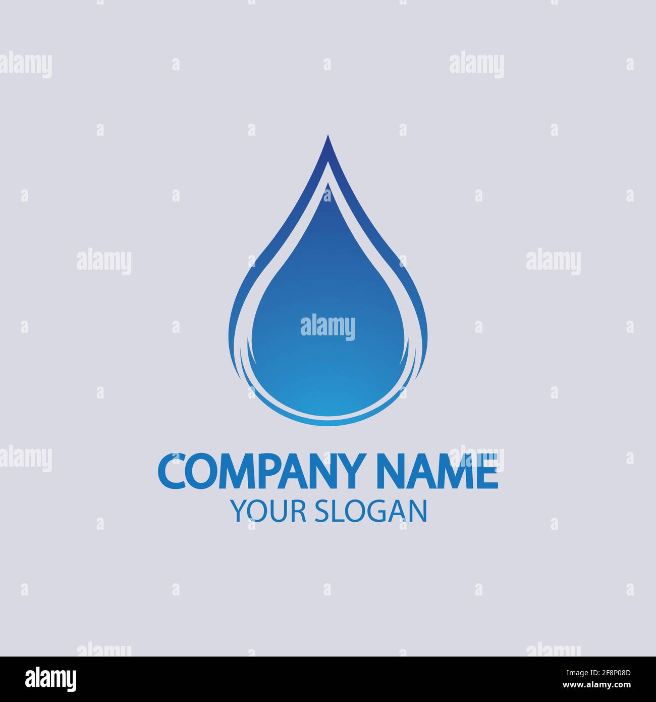 Water drop Logo Template vector illustration design Stock Vector