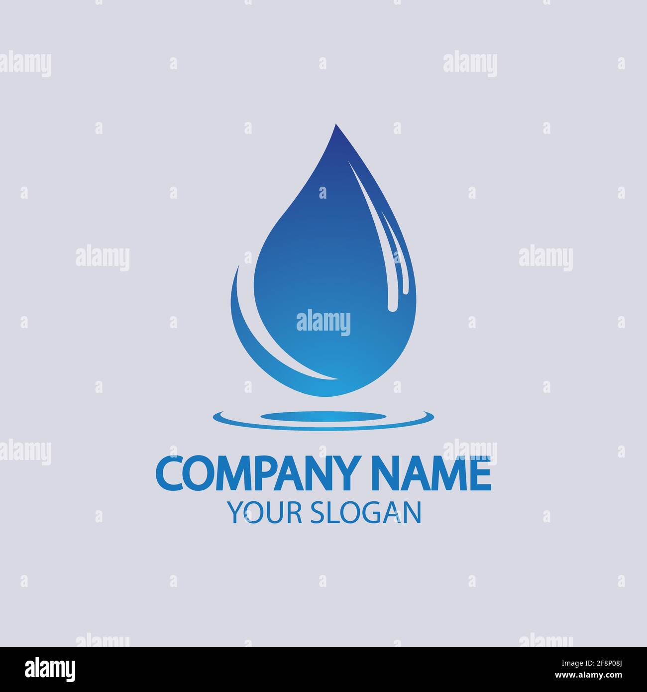 Water drop Logo Template vector illustration design Stock Vector