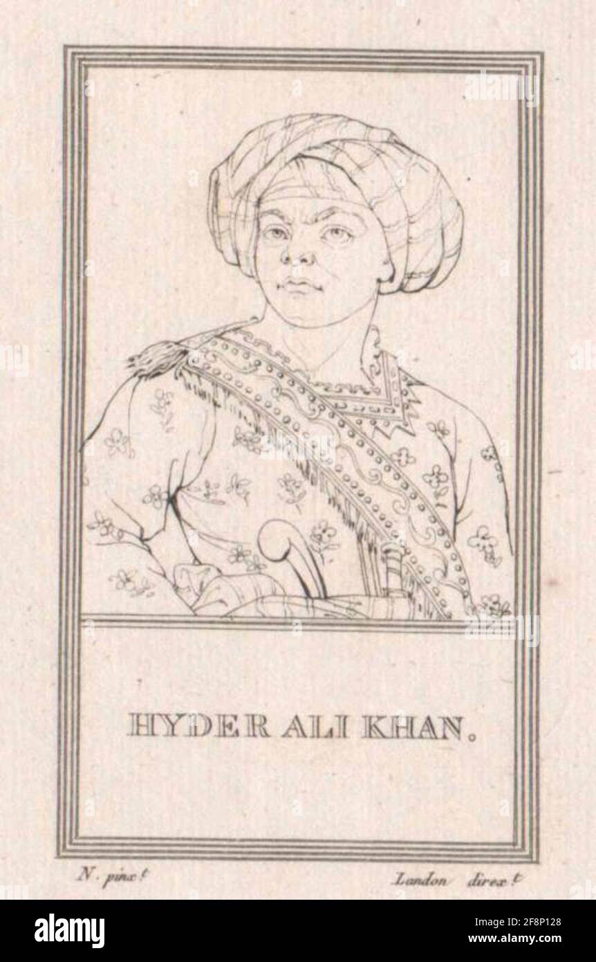 Haidar Ali, Sultan by Mysore Stock Photo - Alamy