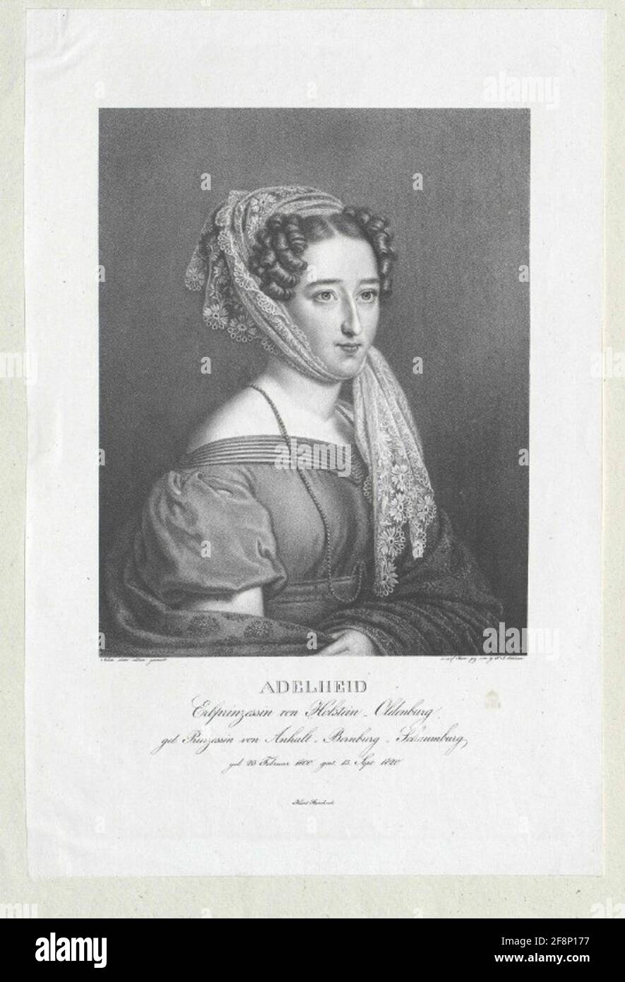 Anhalt BernburgSchaumburgHoym, Adelheid Princess Stock Photo Alamy
