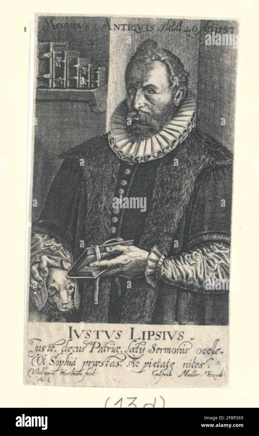 Lipsius, Justus publisher: Müller, Gottfried (1621) Stecher: Hartmann, Wolffgang (1601) Publishing Sort: Braunschweig Stock Photo