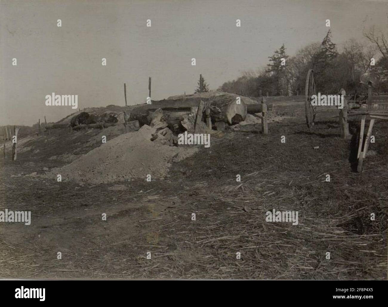 Bomb-proof coverage of the 3rd infantry division at Chorlupy, taken on ...