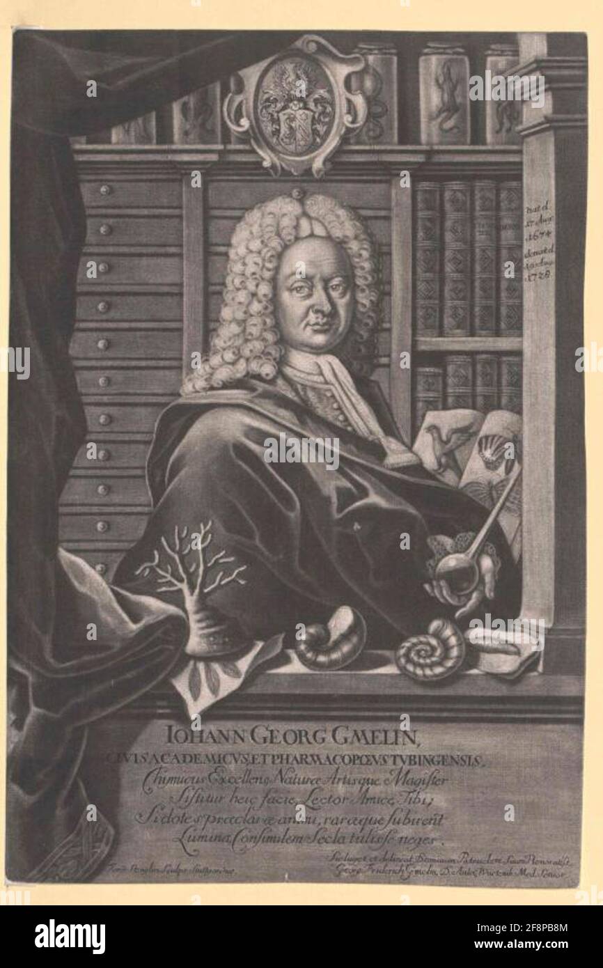 Gmelin, Johann Georg. Stock Photo