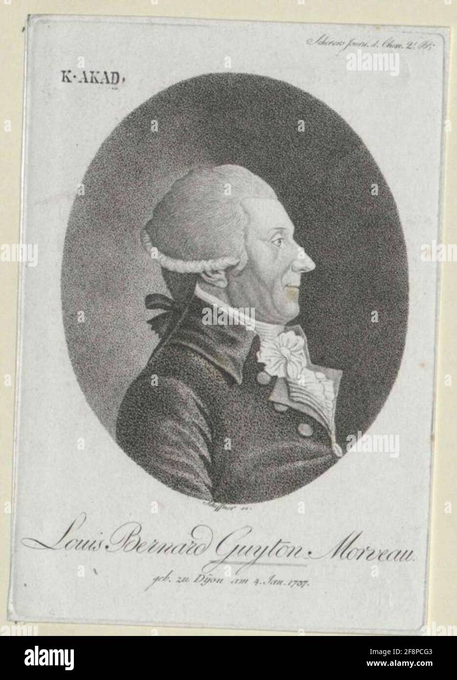 Guyton-Morveau, Louis Bernard Baron . Stock Photo