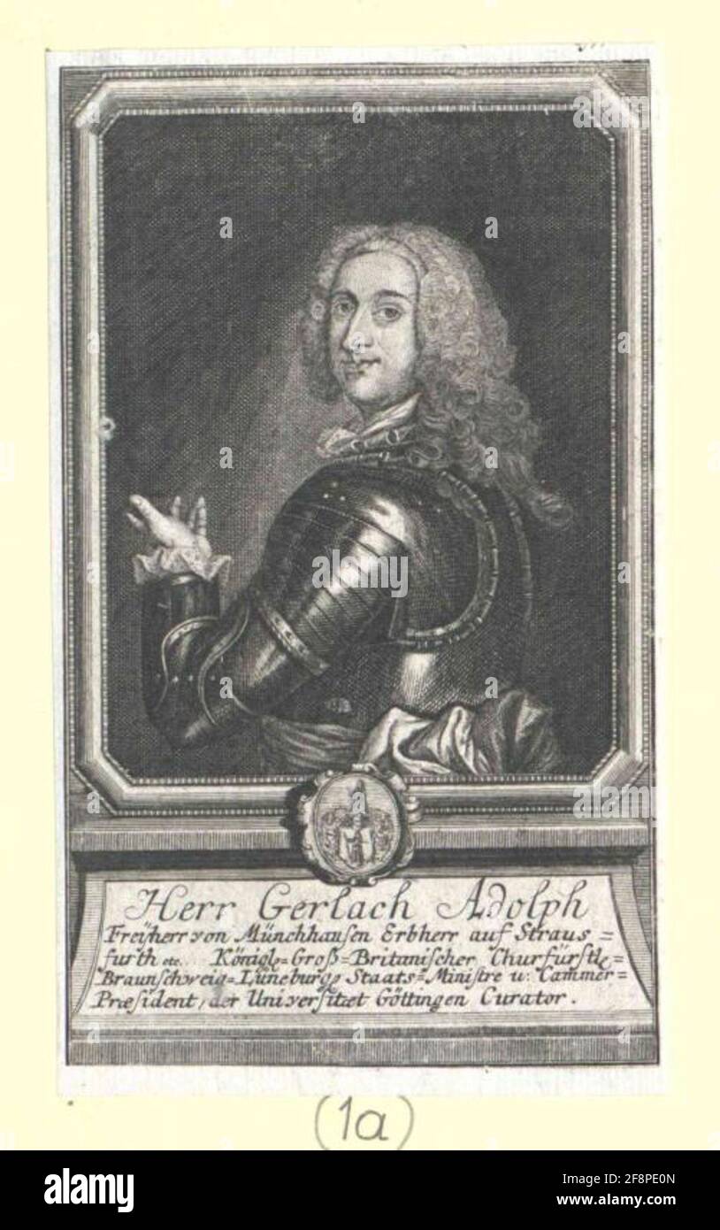 Münchhausen, Gerlach Adolf Freiherr von. Stock Photo