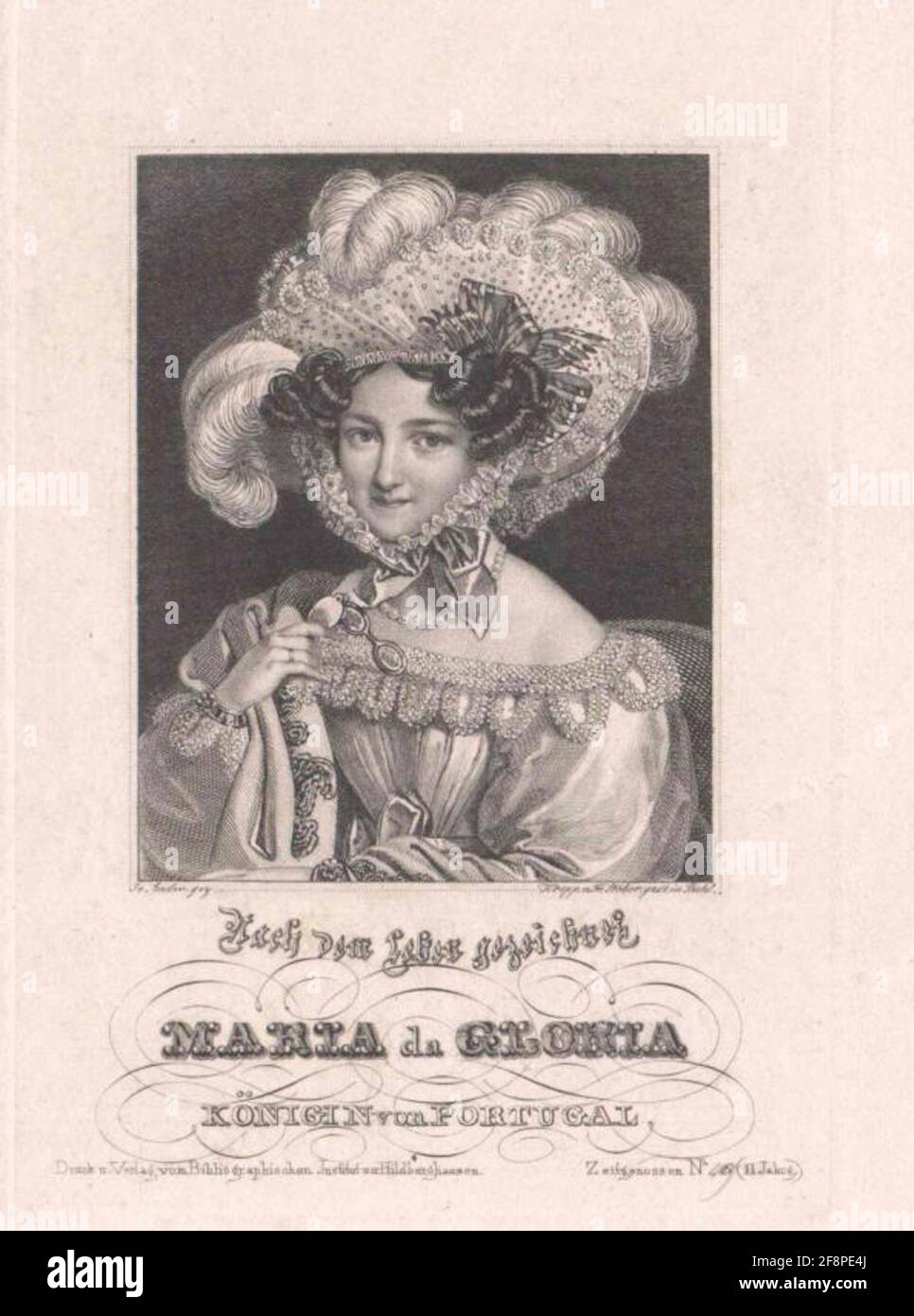 Karoline, Princess of Bavaria (1792-1873). Stock Photo