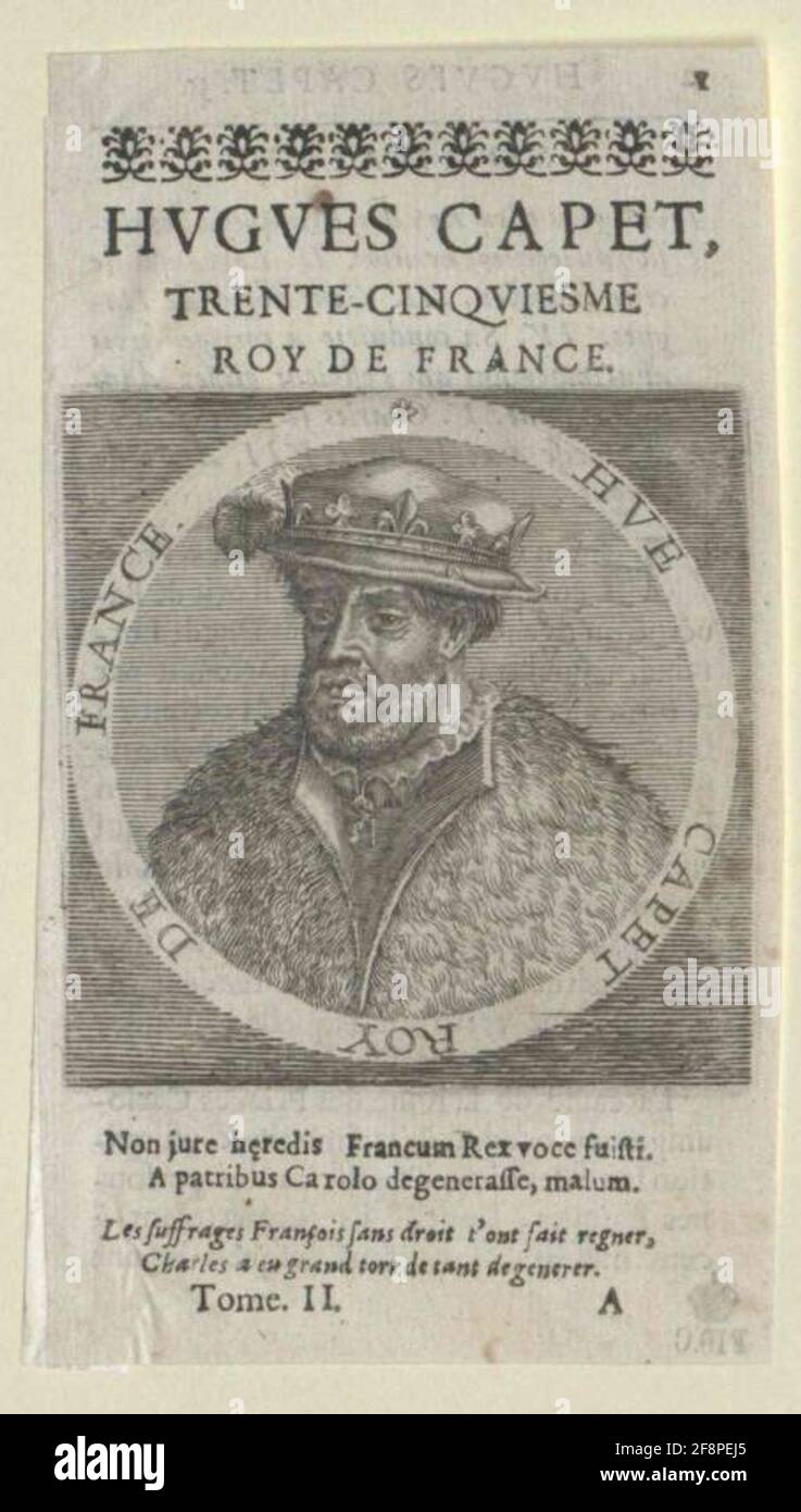 Hugo Capeto Hugo Capet, King of France Stock Photo - Alamy