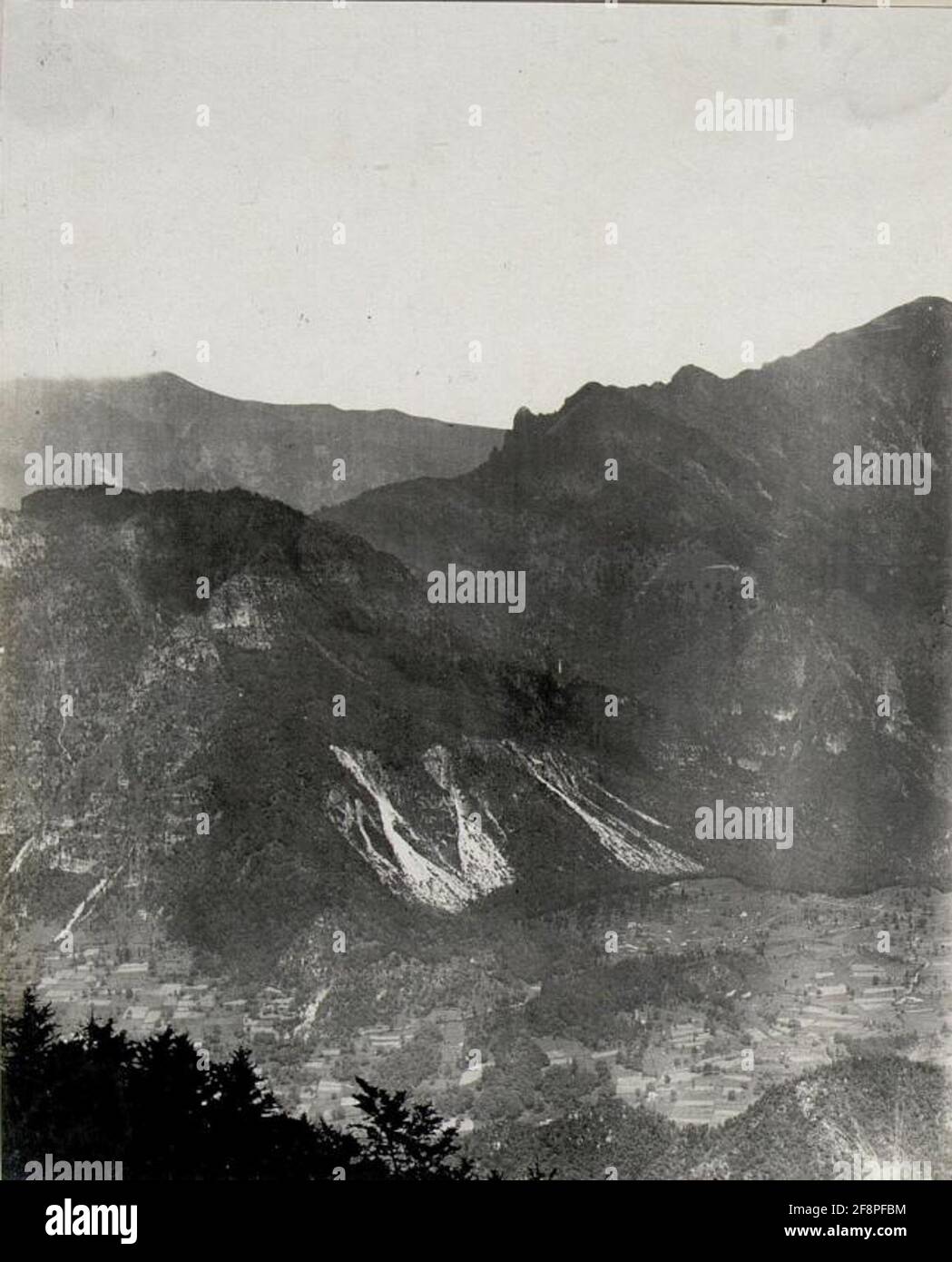 Panorama: Viewpoint Priafora 100m north .¤1653. (2nd subscript to wk1 ...