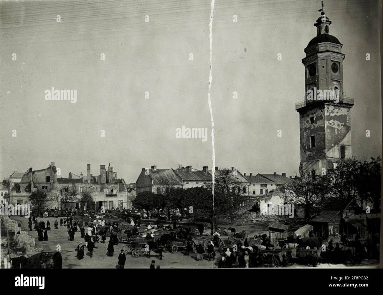 Hauptplatz in Drohobycz. . Stock Photo