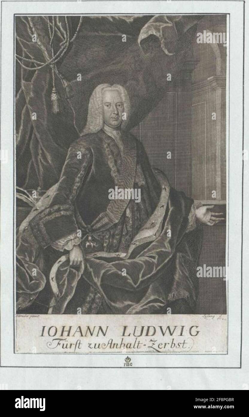 AnhaltZerbst, Johann Ludwig Prince of Stock Photo Alamy