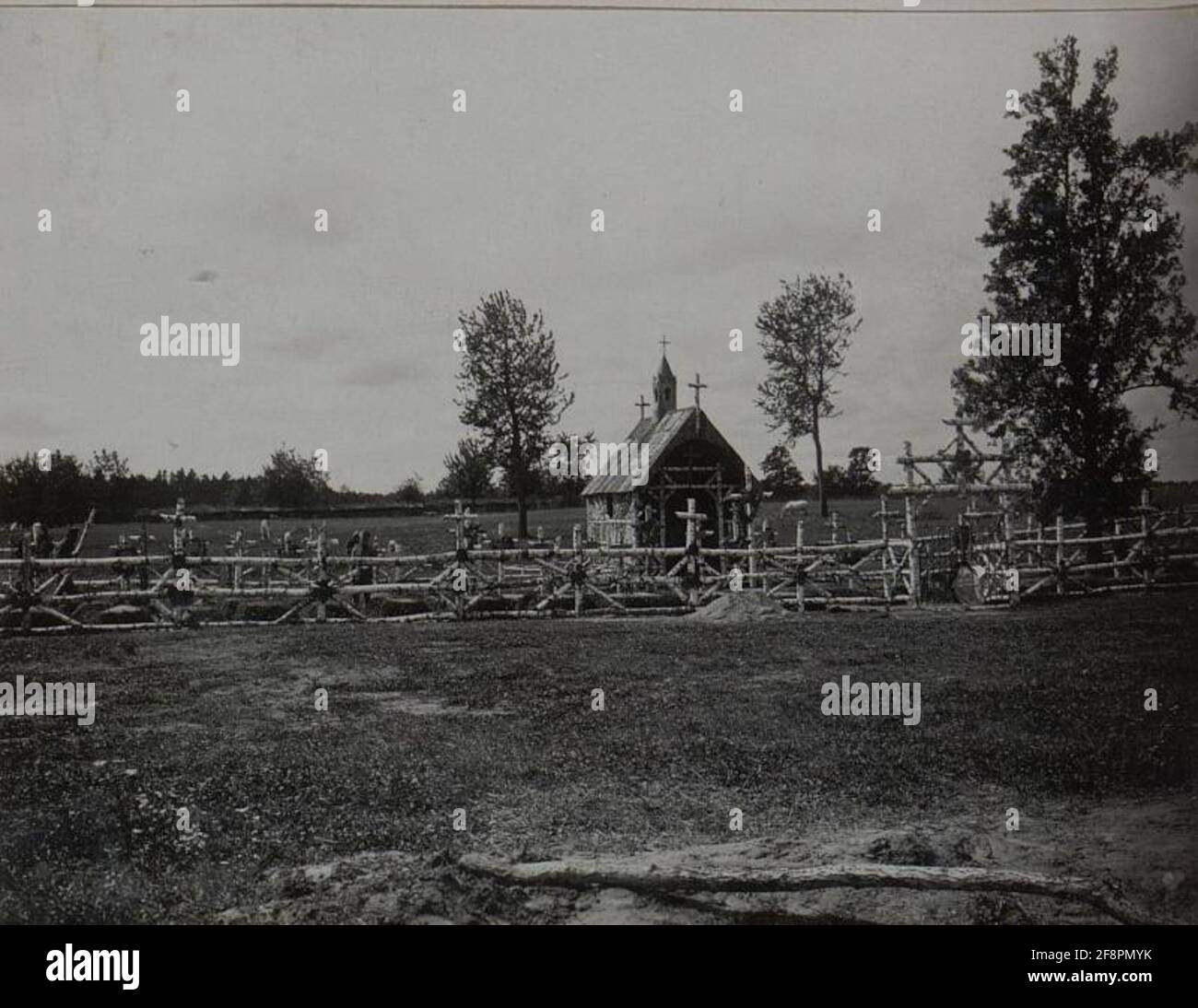 Cemetery of the 2nd infantry division. Stock Photo