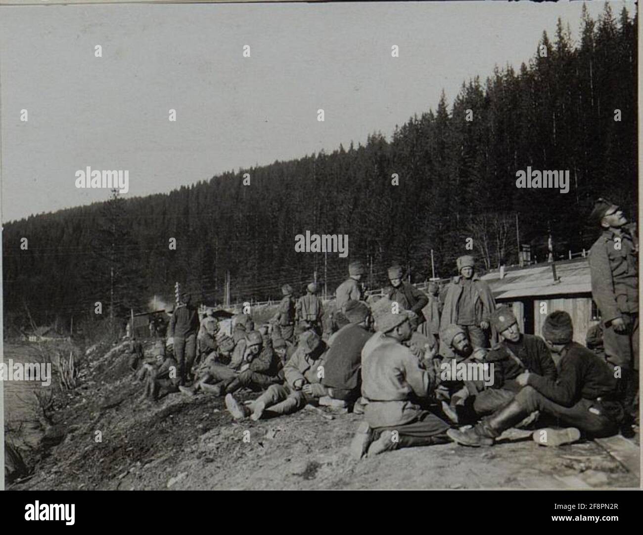 Russian prisoners of war while eating Stock Photo - Alamy