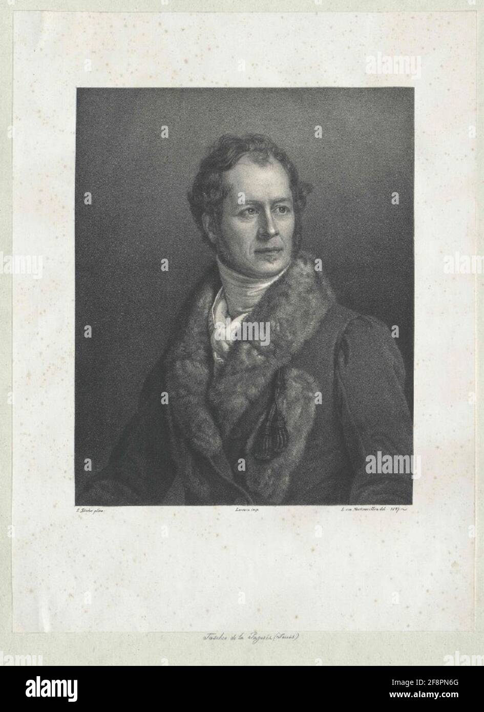 Tascher of clothes, Louis-Robert-Pierre-Claude Comte. Stock Photo