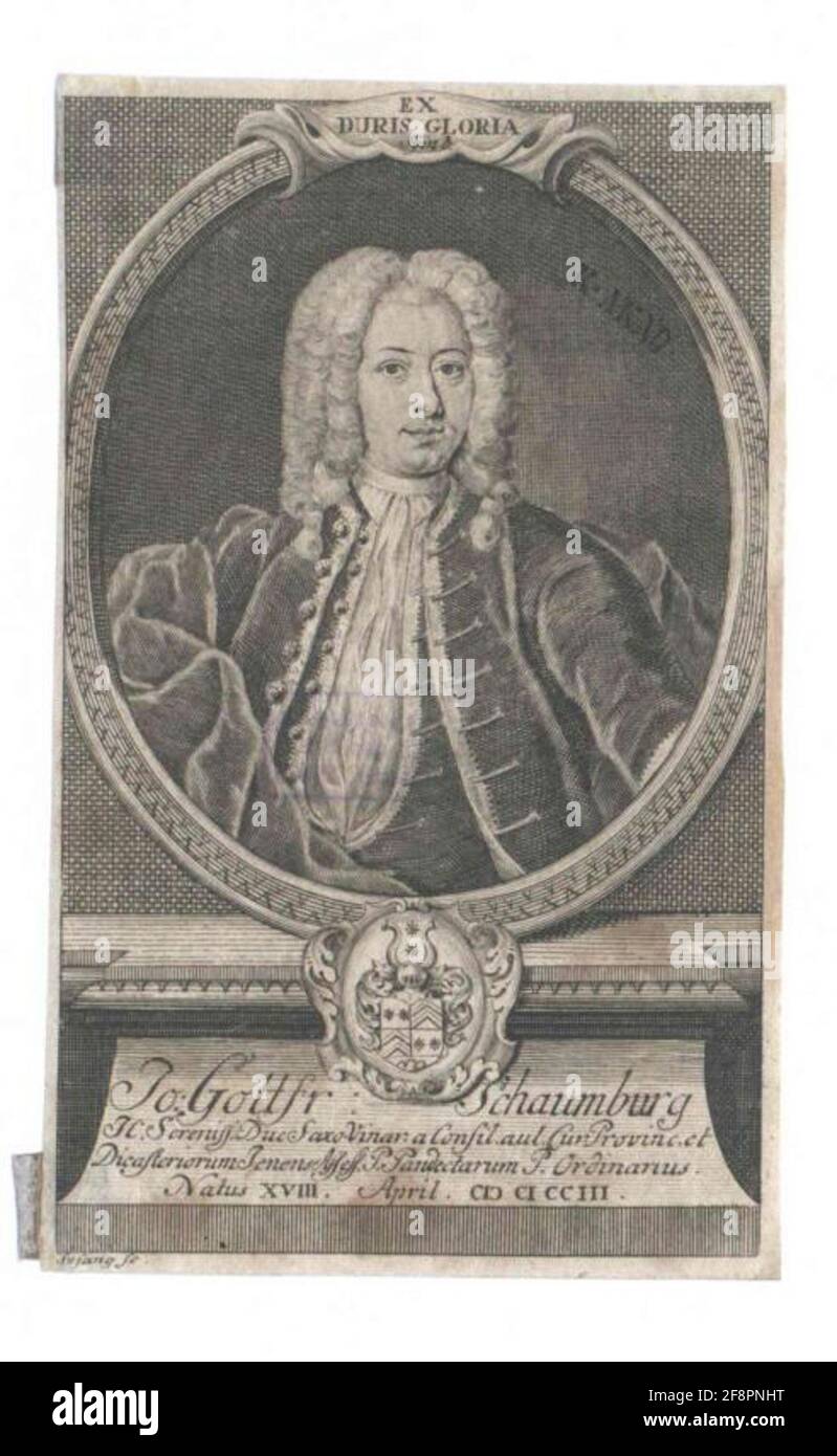 Schaumburg, Johann Gottfried Stock Photo Alamy