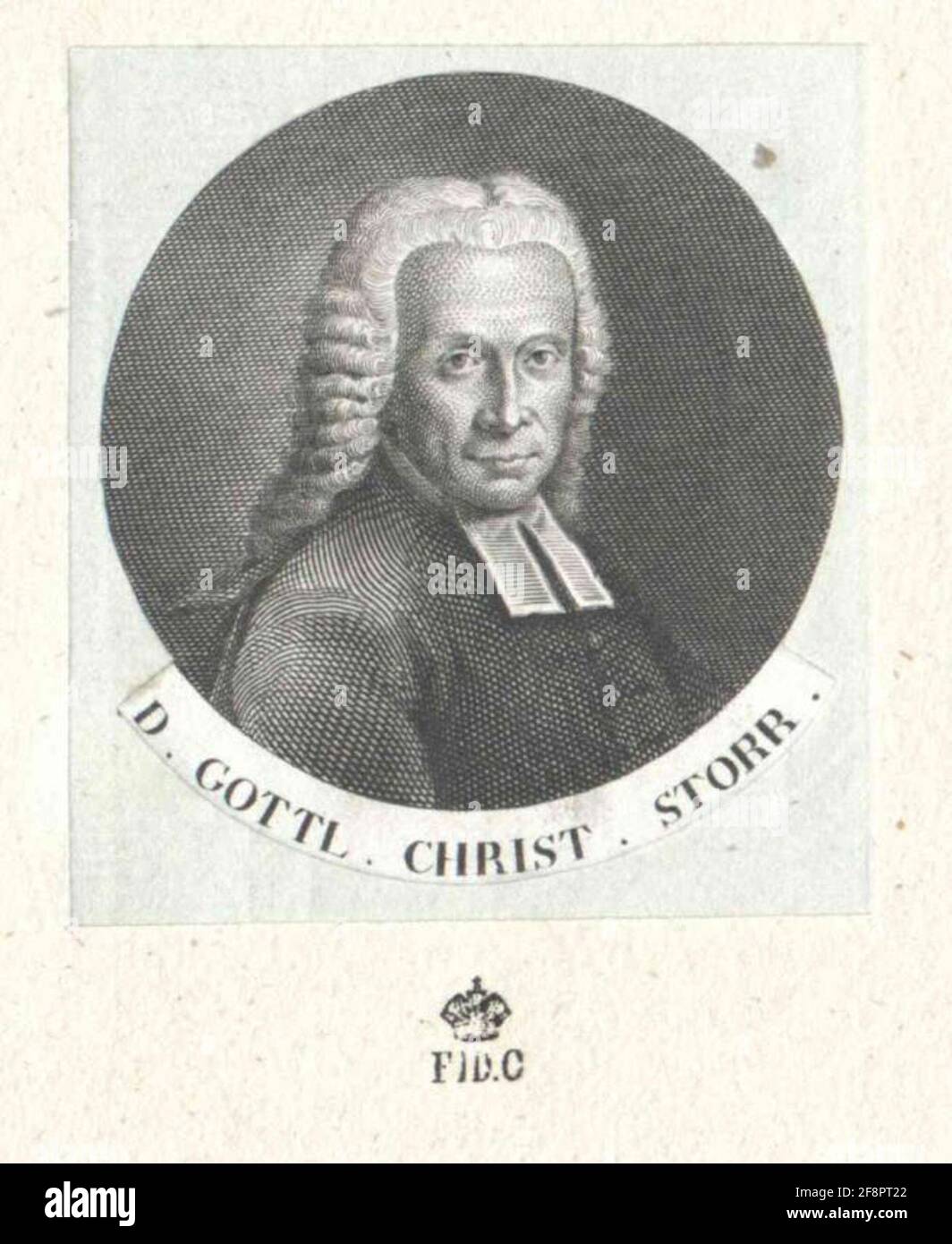 Storr, Gottlob Christian . Stock Photo