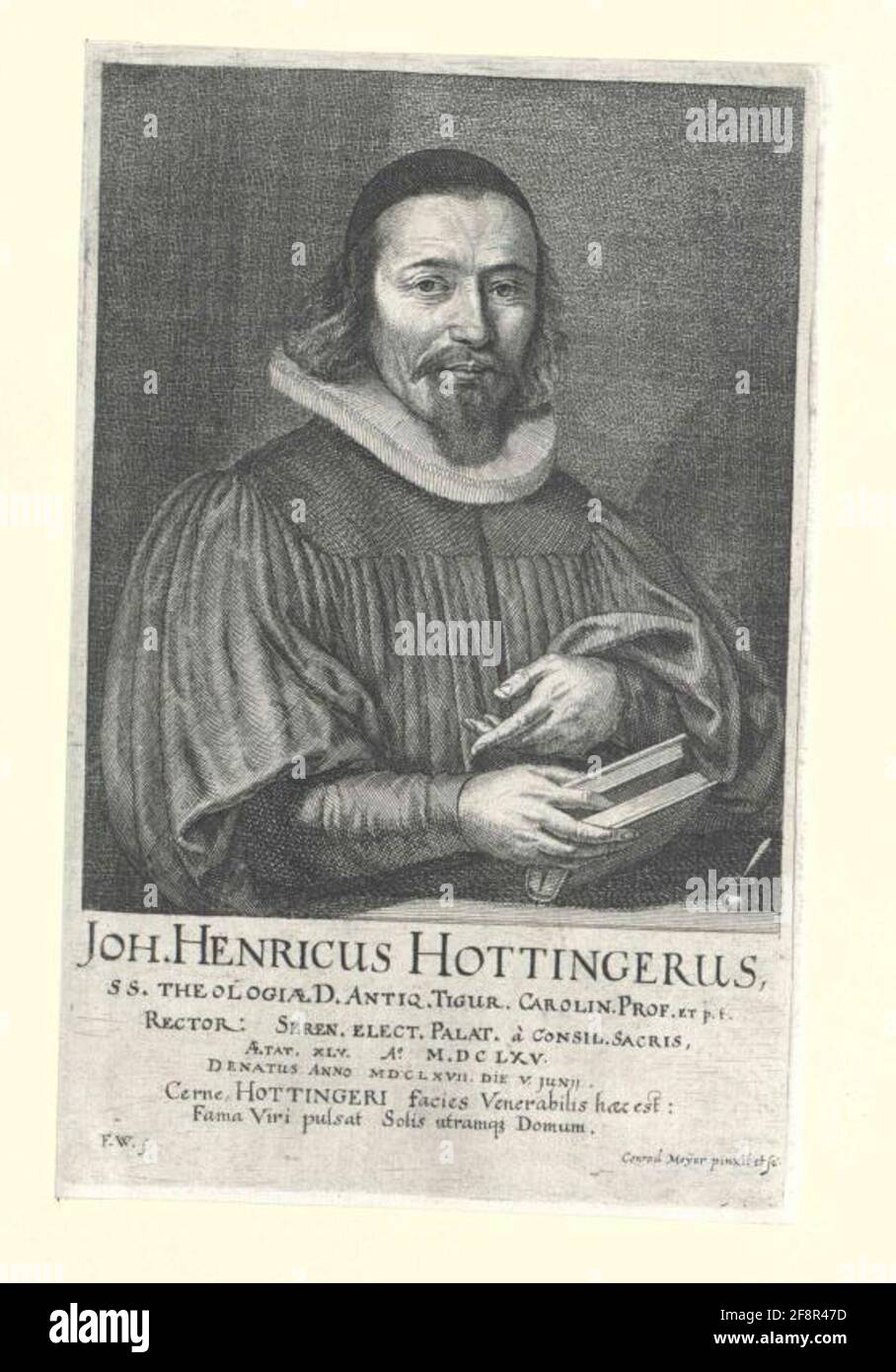 Hotinger, Johann Heinrich Painter: Meyer, Conrad (1618) Eraser: Meyer, Conrad (1618) Dating: 1667/1689 Stock Photo