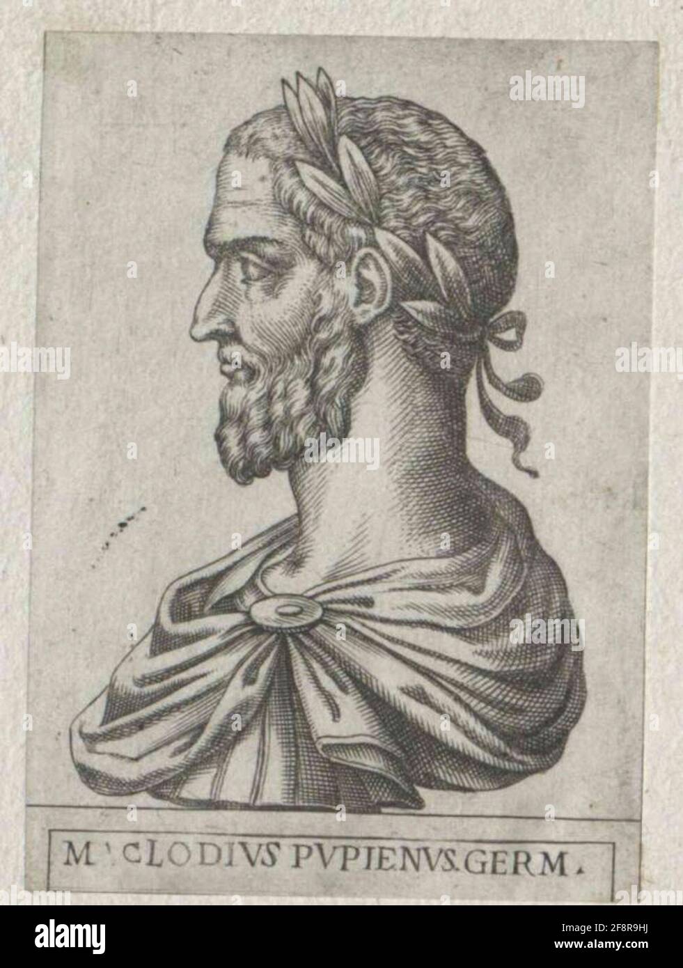 PUPIENUS, Marcus Clodius. Stock Photo