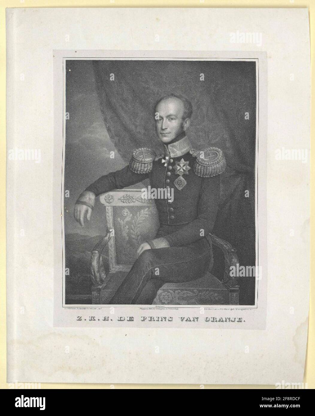 Wilhelm II, King of the Netherlands Stock Photo Alamy