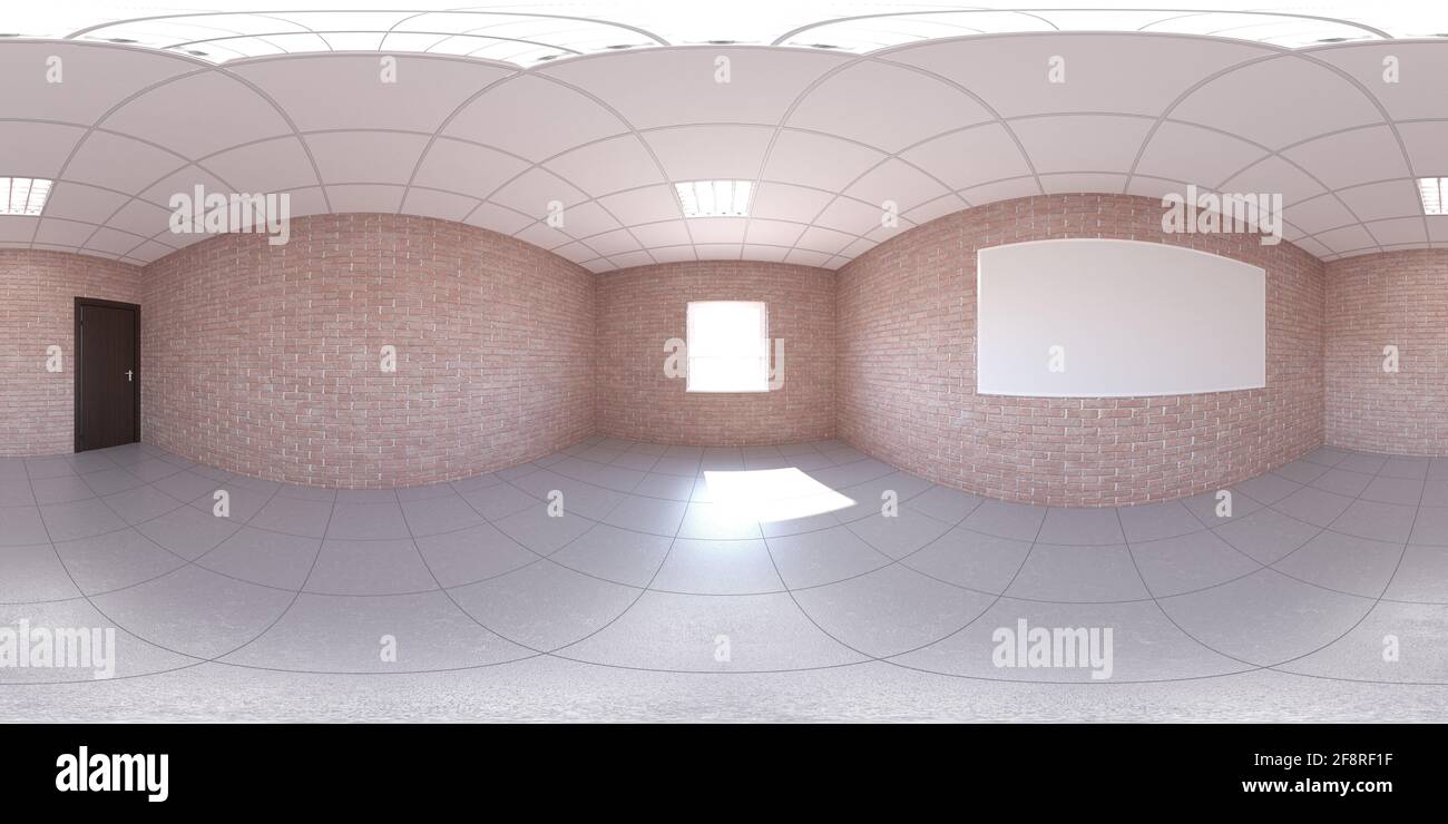 interior visualization, spherical panorama, 3D illustration Stock Photo ...