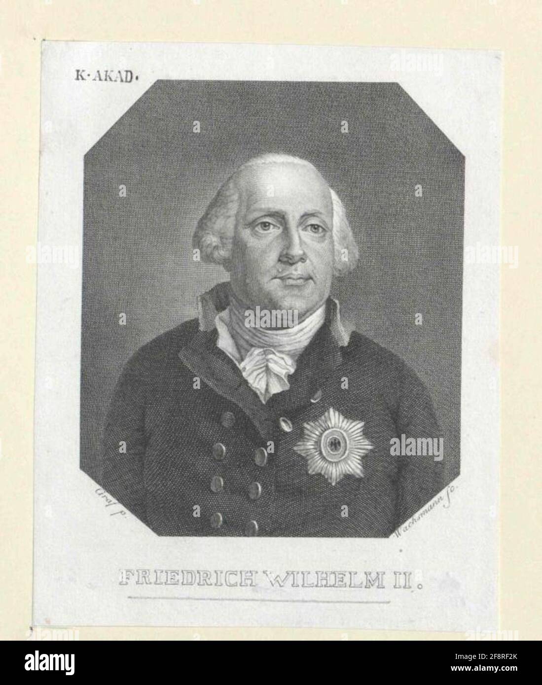 Friedrich Wilhelm II, King of Prussia Stock Photo Alamy