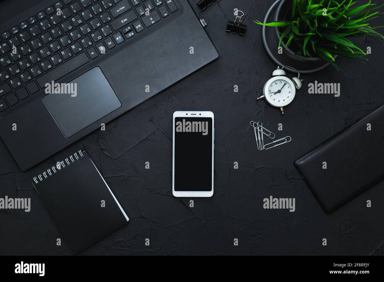Business accessories on graphite background. Business, distance work, self- study concept. Top view, flat lay, low key Stock Photo - Alamy Business accessories on graphite background. Business, distance work, self- study concept. Top view, flat lay, low key Stock Photo - Alamy