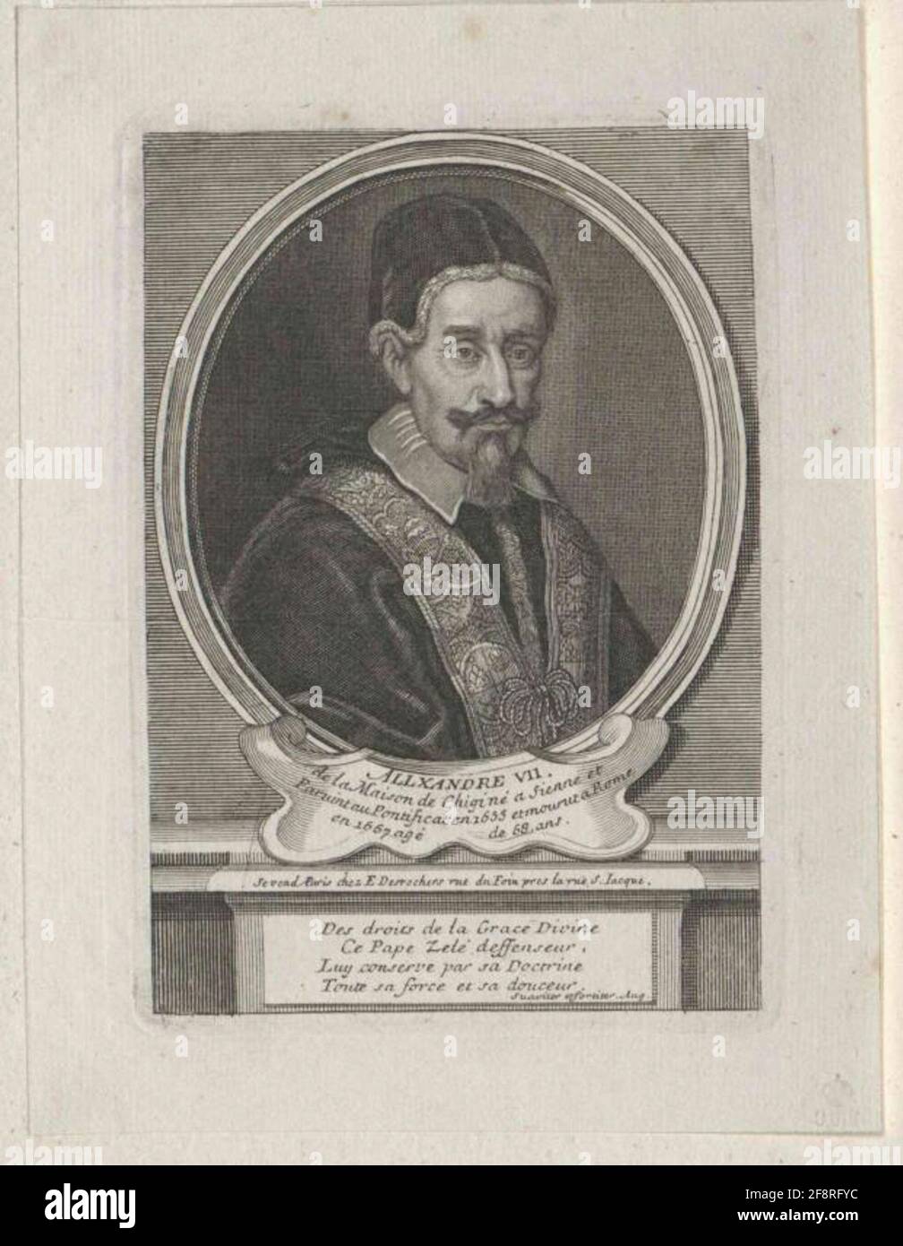 Alexander VII., Pope. Stock Photo
