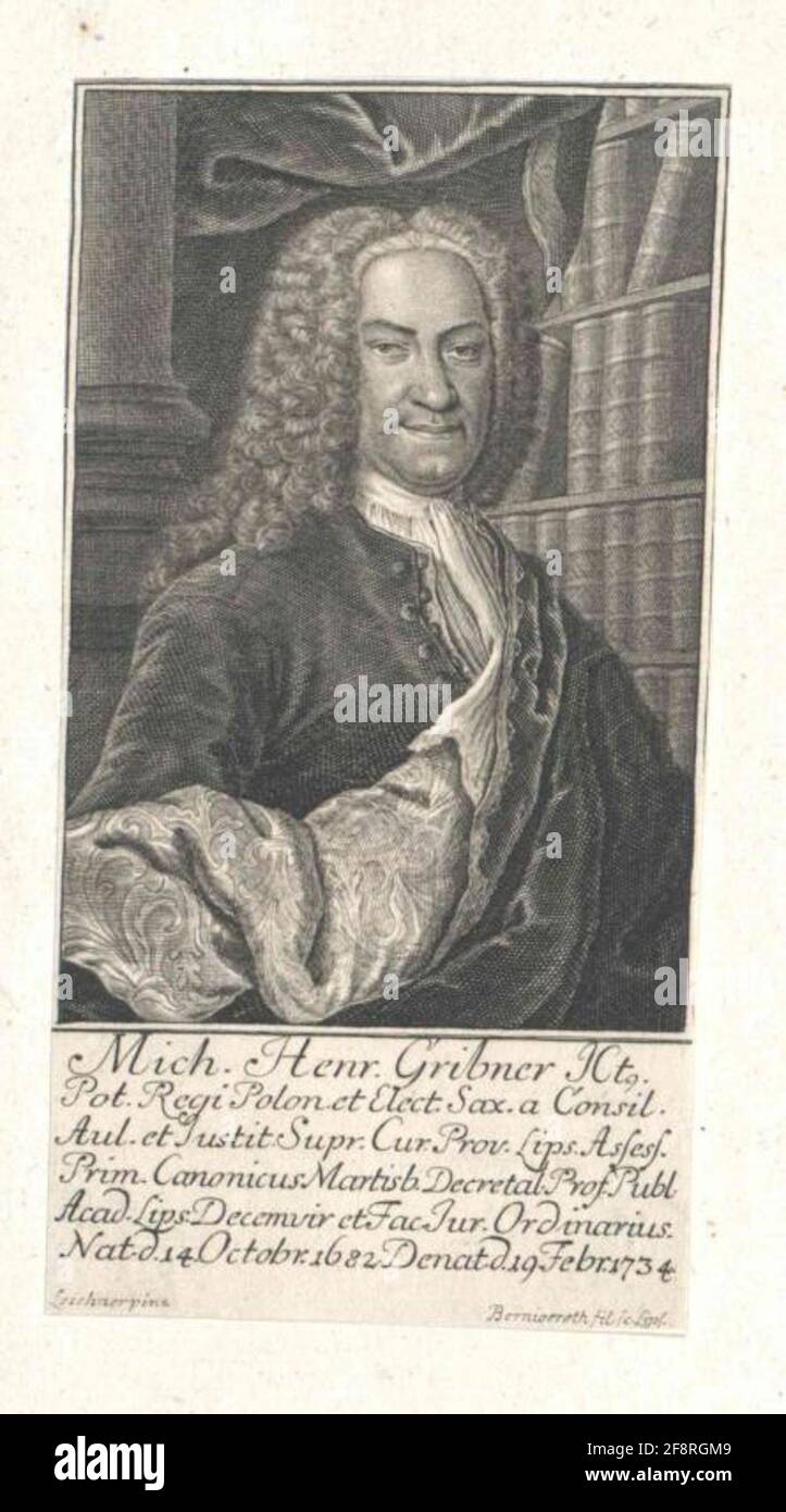 Gribner, Michael Heinrich Painter: Leichner, Heinrich (1684) Stecher ...