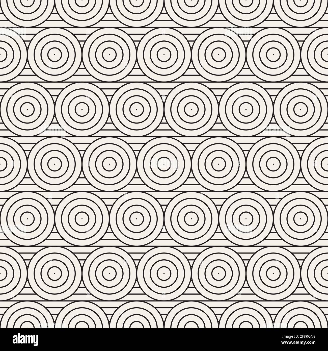 Vector seamless pattern. Repeating abstract background. Black and white ...