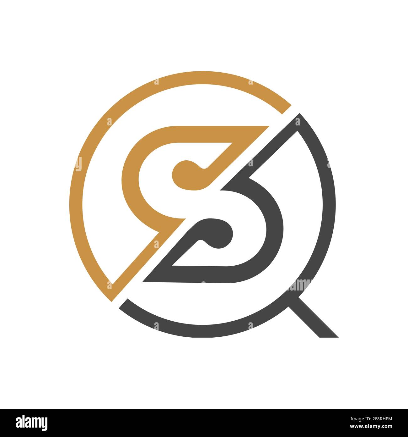Initial qs letter logo vector template design. Linked letter sq logo design. Simple qs vector template. Stock Vector