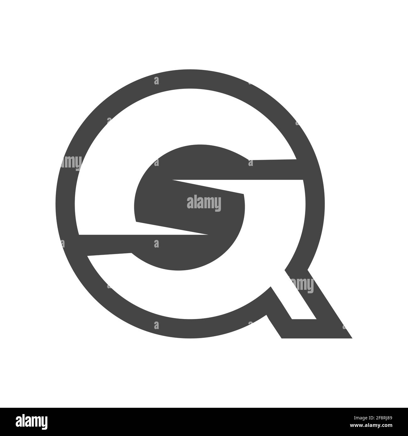 Initial qs letter logo vector template design. Linked letter sq logo ...