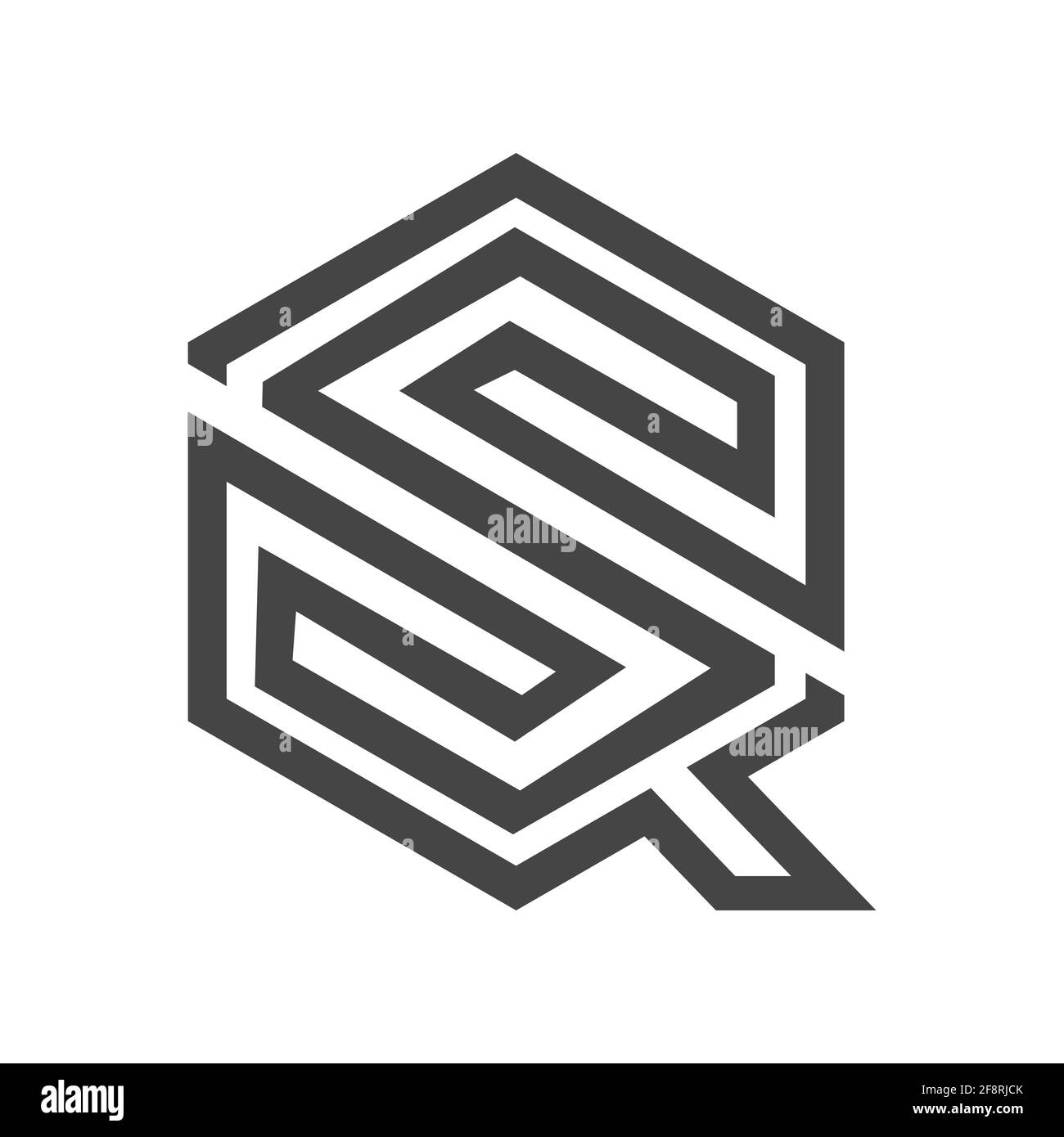 Initial qs letter logo vector template design. Linked letter sq logo ...