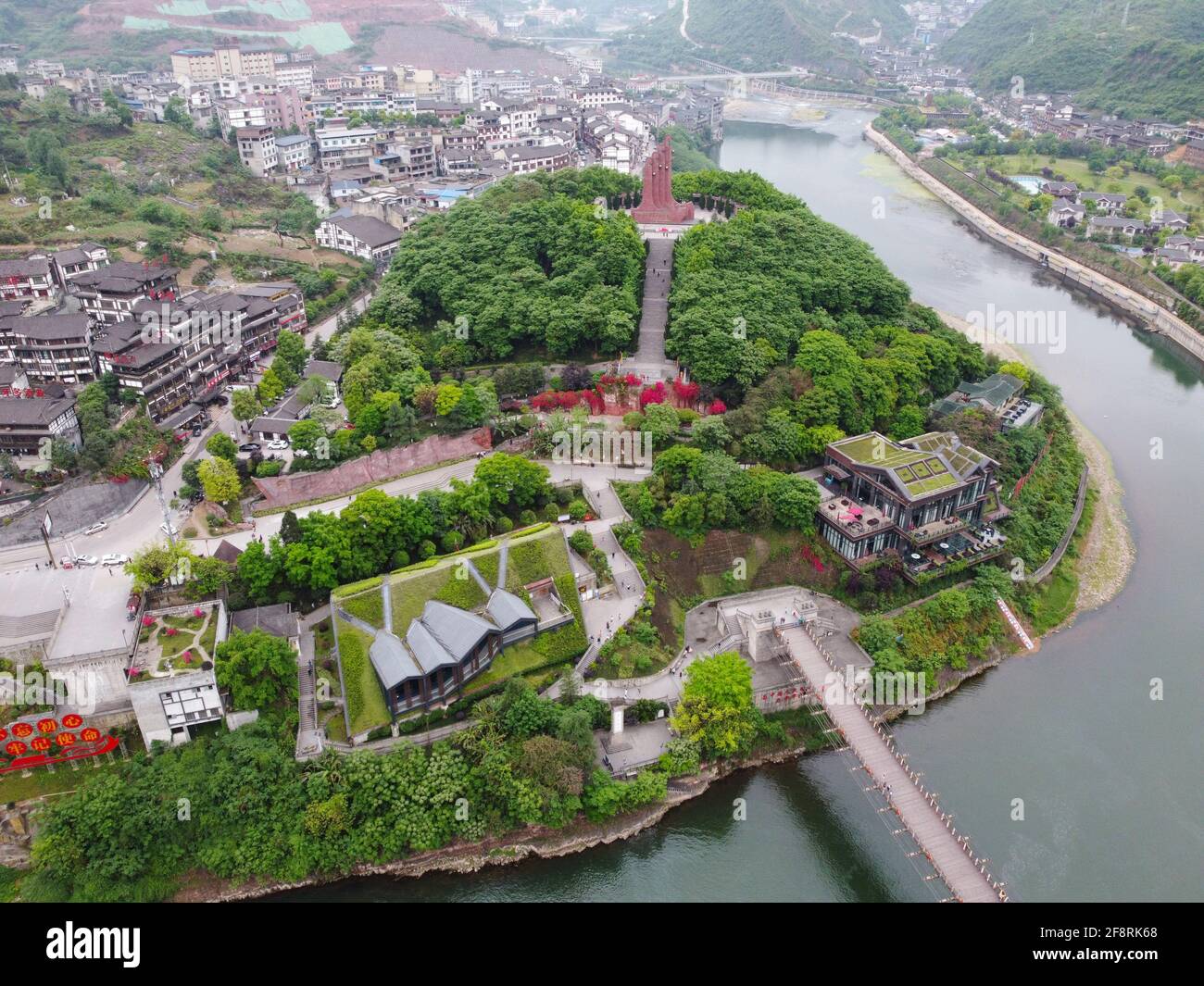 RENHUAI CHINA APRIL 15 2021 Aerial Photo Taken On April 15 2021 renhuai-china-april-15-2021-aerial-photo-taken-on-april-15-2021