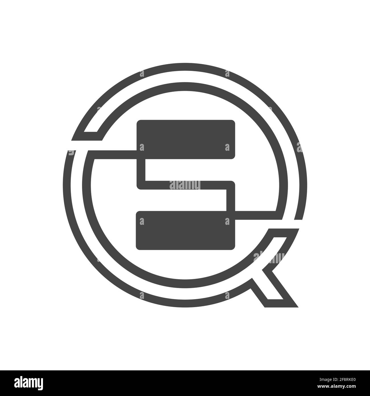 Initial qs letter logo vector template design. Linked letter sq logo ...