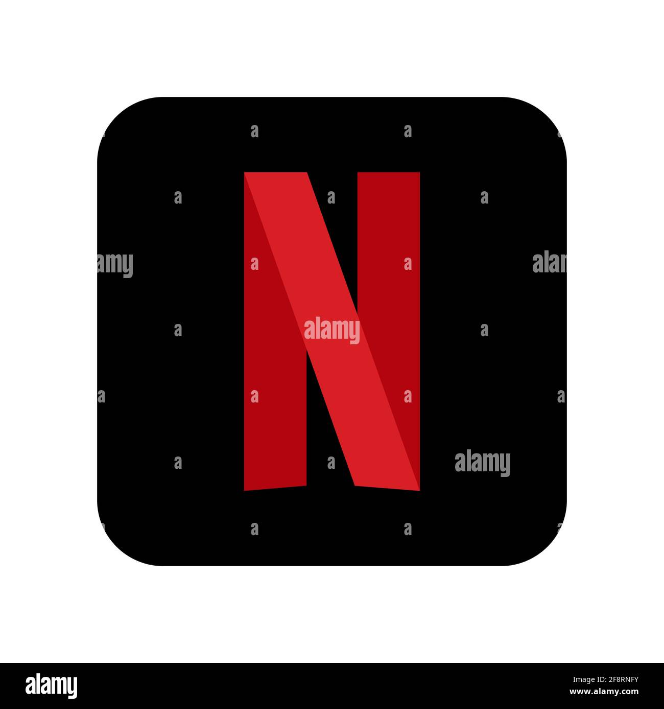 Netflix logo on white background. Graphic template. Vector illustration Stock Vector