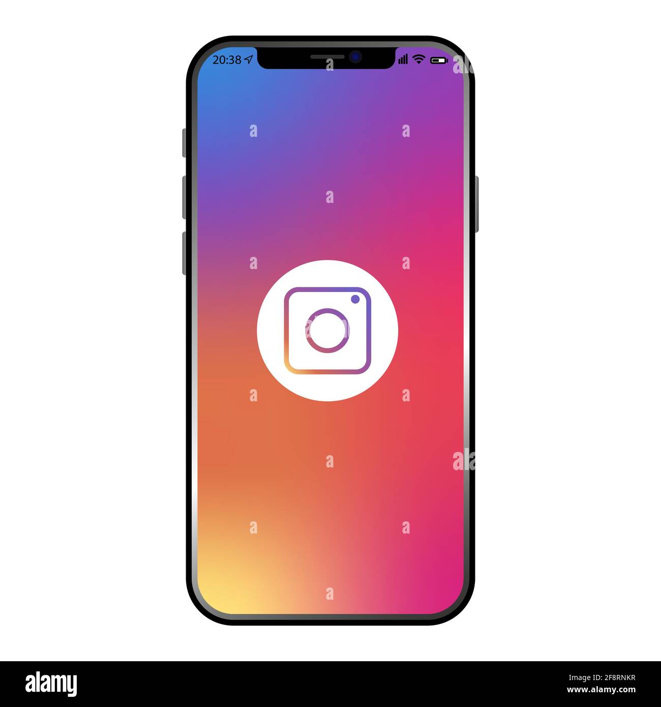 Vinnytsia Ukraine April 14 21 Instagram On New Iphone 12 Screen Popular Social Media Logo Editorial Vector Stock Vector Image Art Alamy