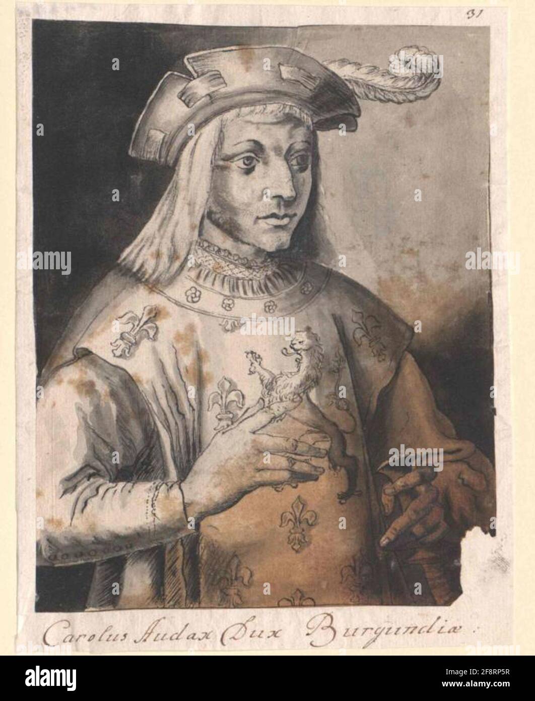 Karl of Kühne, Duke of Burgundy. Stock Photo