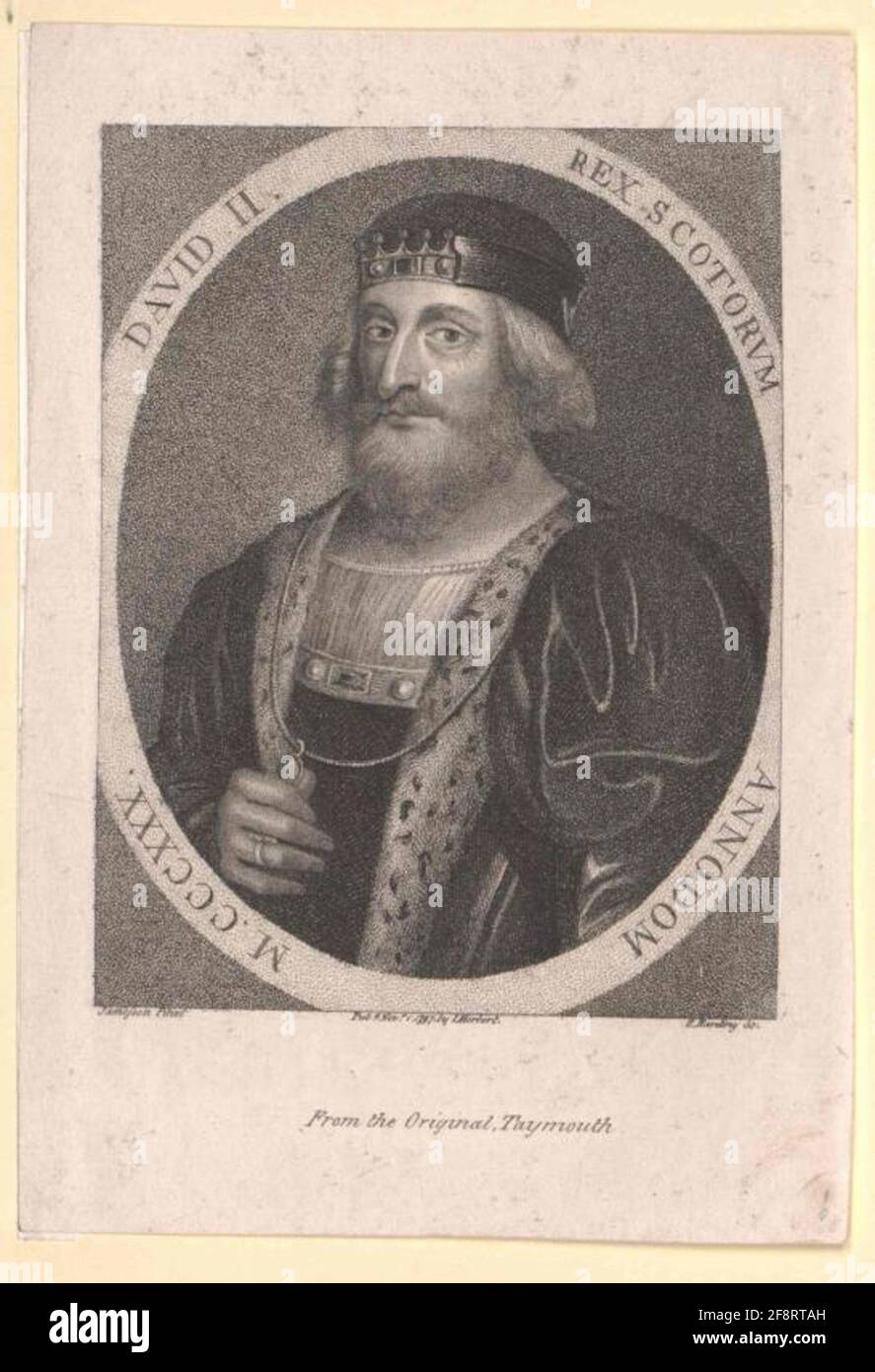 David II, King of Scotland. Stock Photo