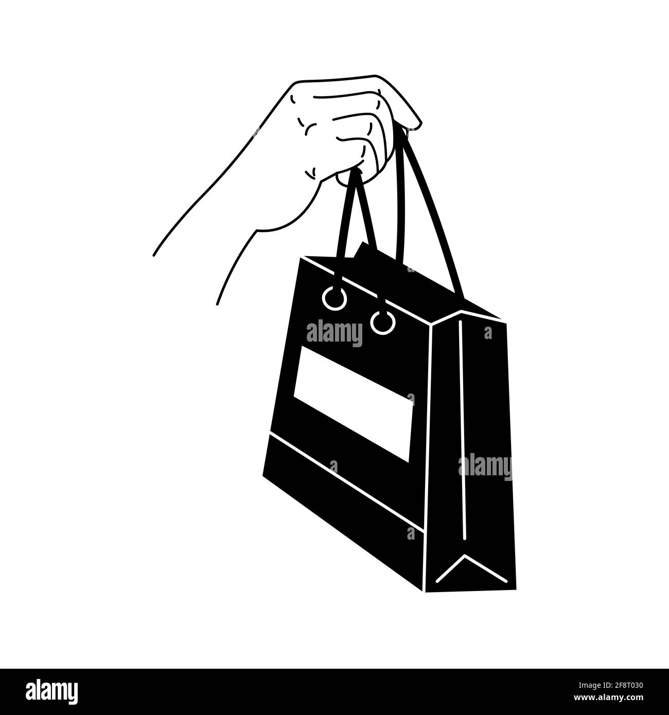 Shopping bag icon, shopping, packages, vector illustration isolated on