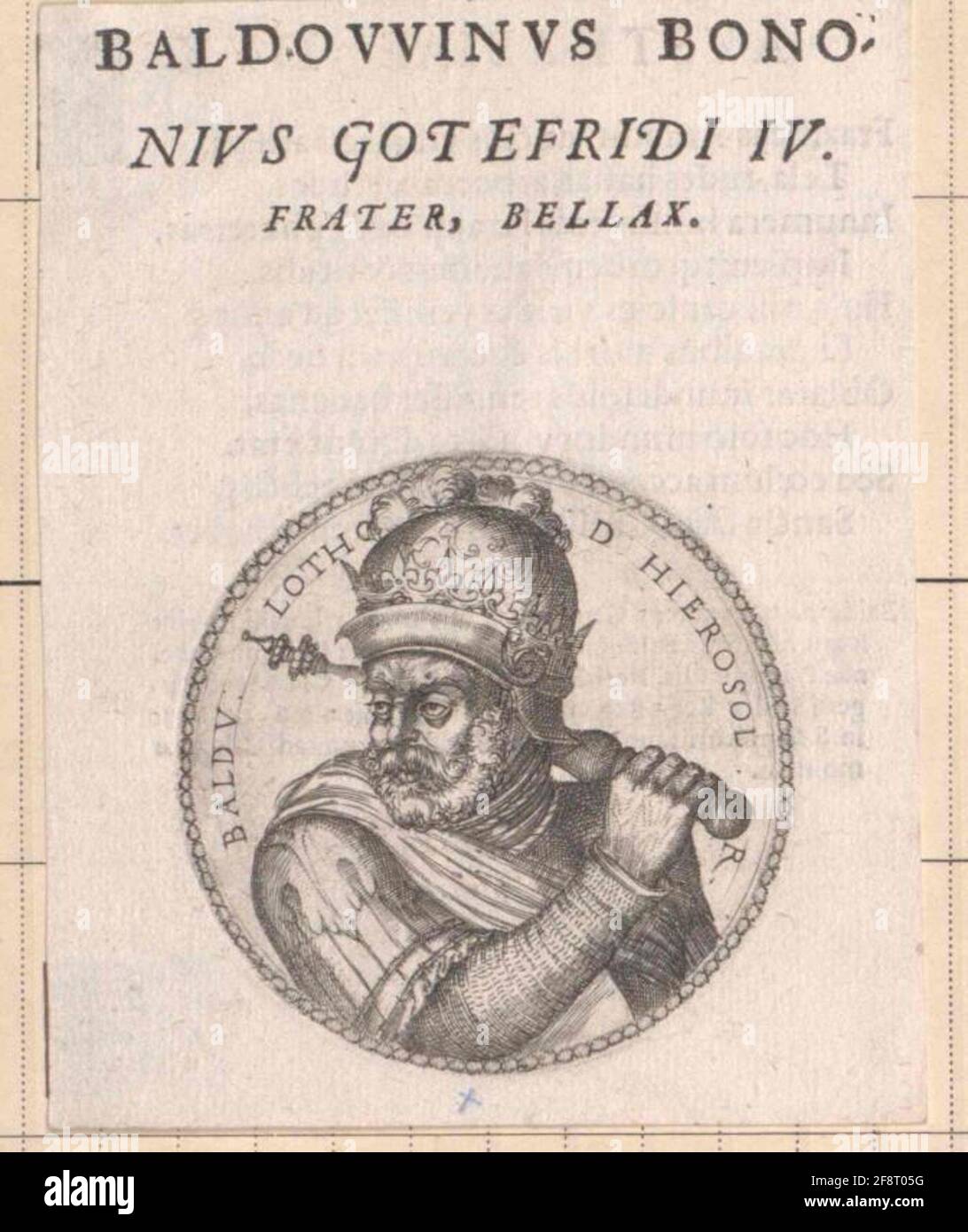 Balduin I, King of Jerusalem Stock Photo Alamy