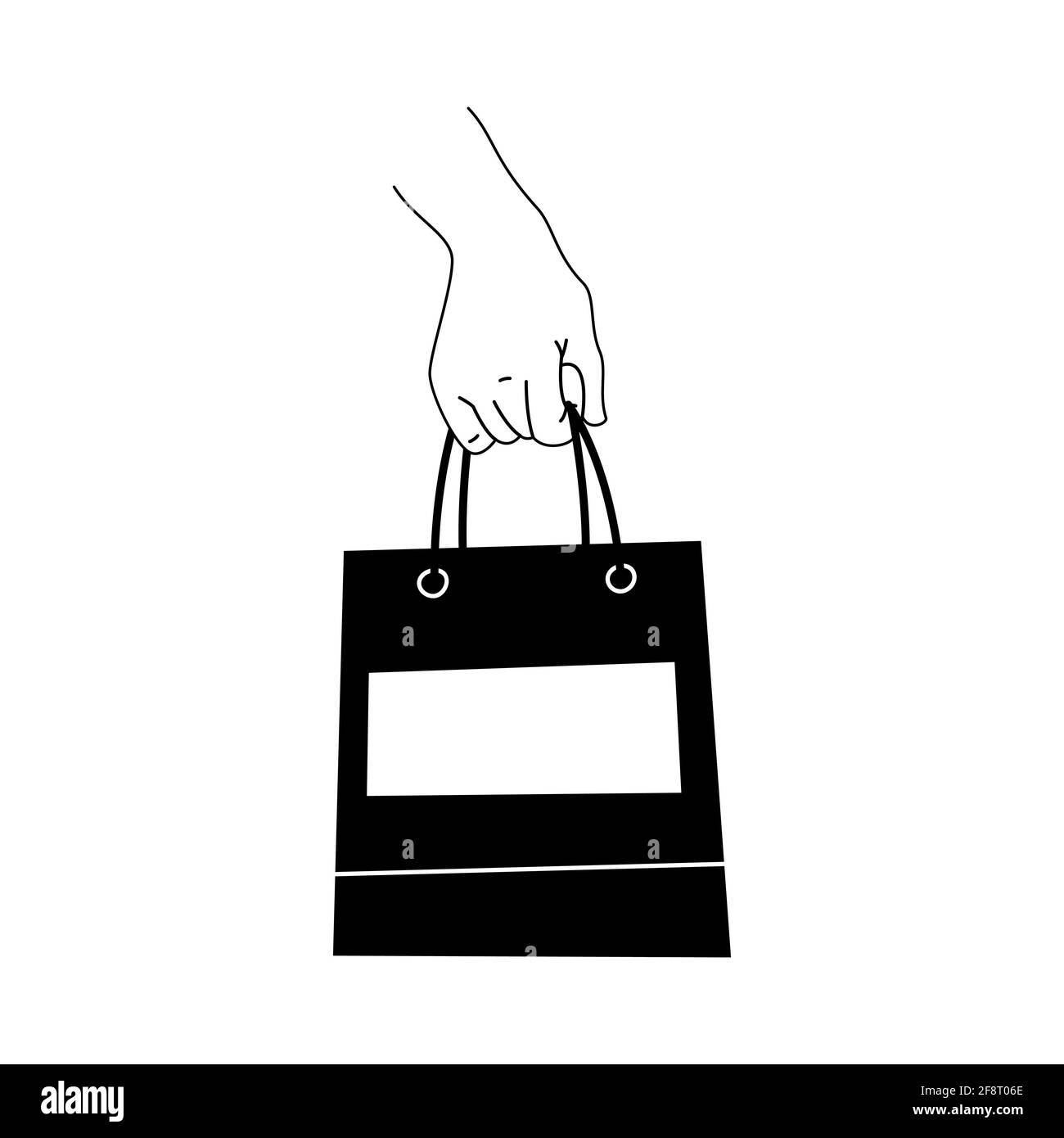 Shopping bag icon, shopping, packages, vector illustration isolated on