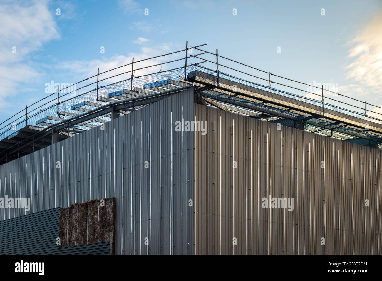 Industrial distribution warehouse construction frame in england uk