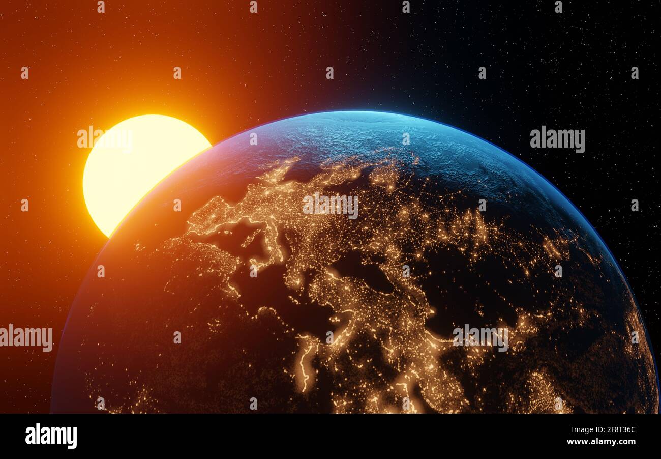 Beautiful 3d render solar system hi-res stock photography and images ...