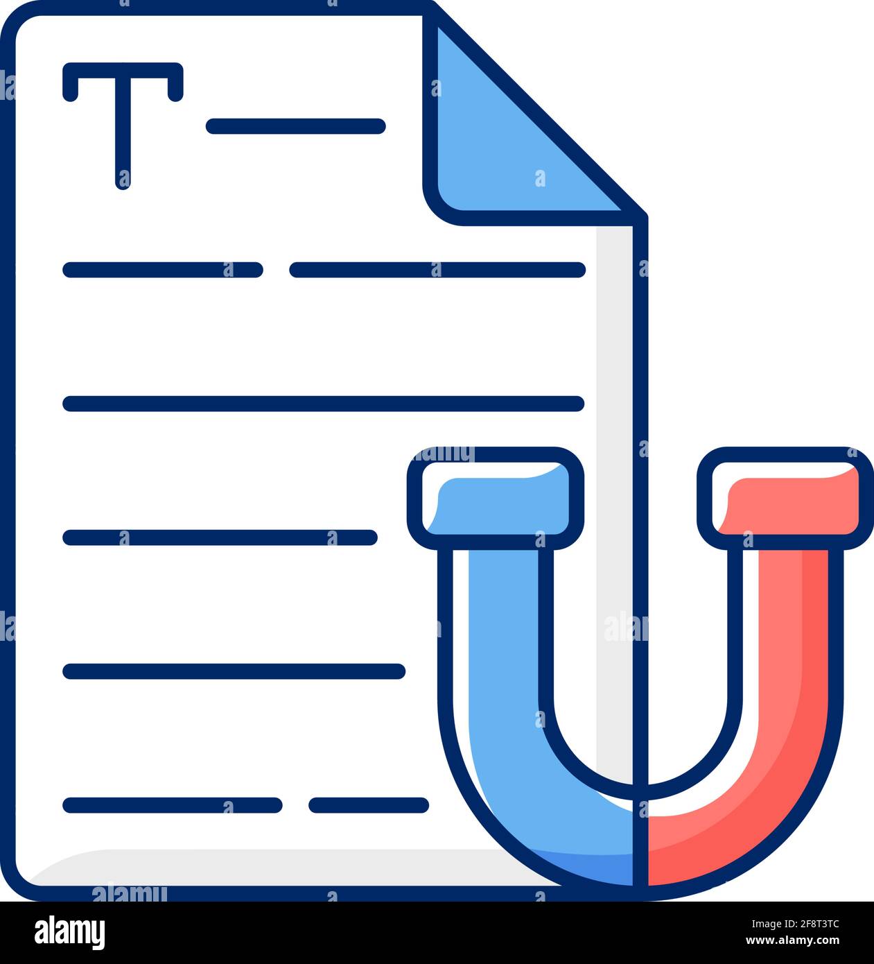 Appealing text RGB color icon Stock Vector