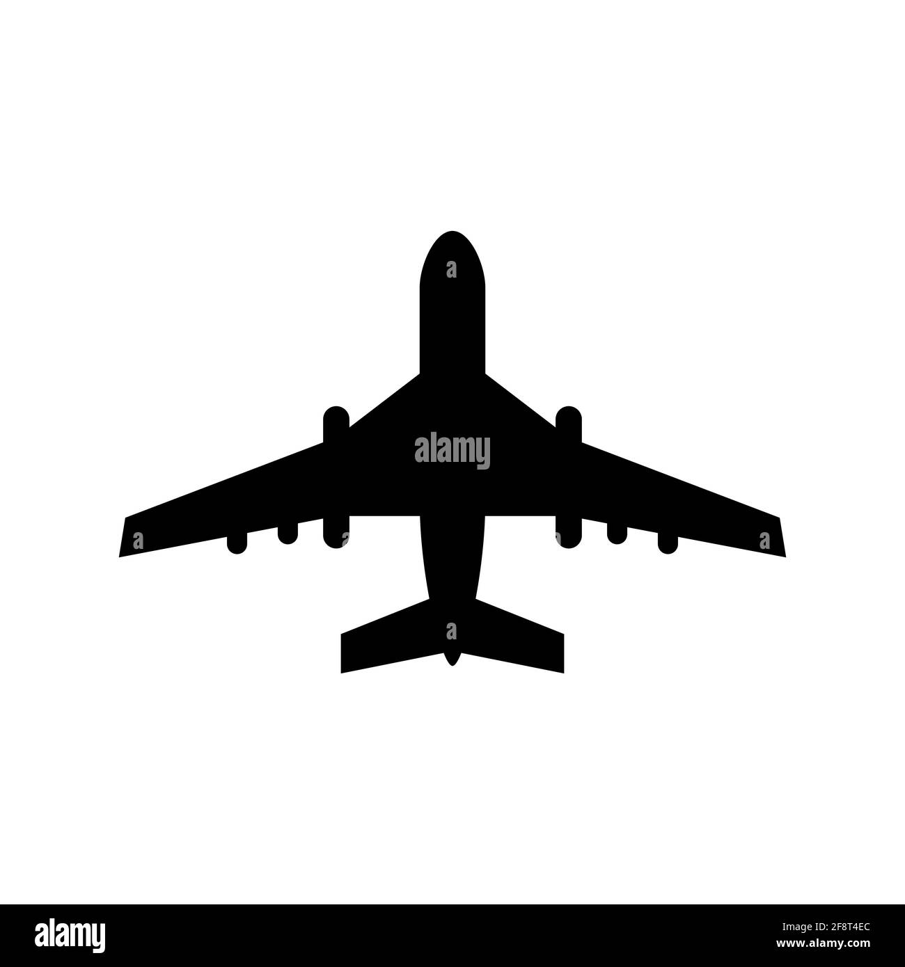 Airplane icon on a white background. Vector illustration on a white ...