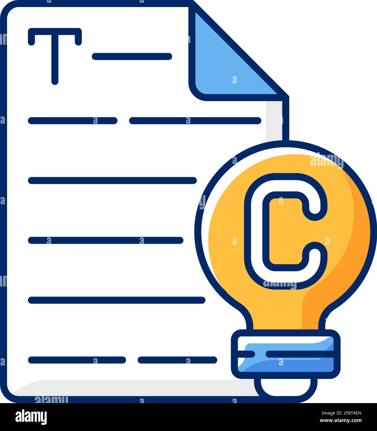 Original content RGB color icon Stock Vector