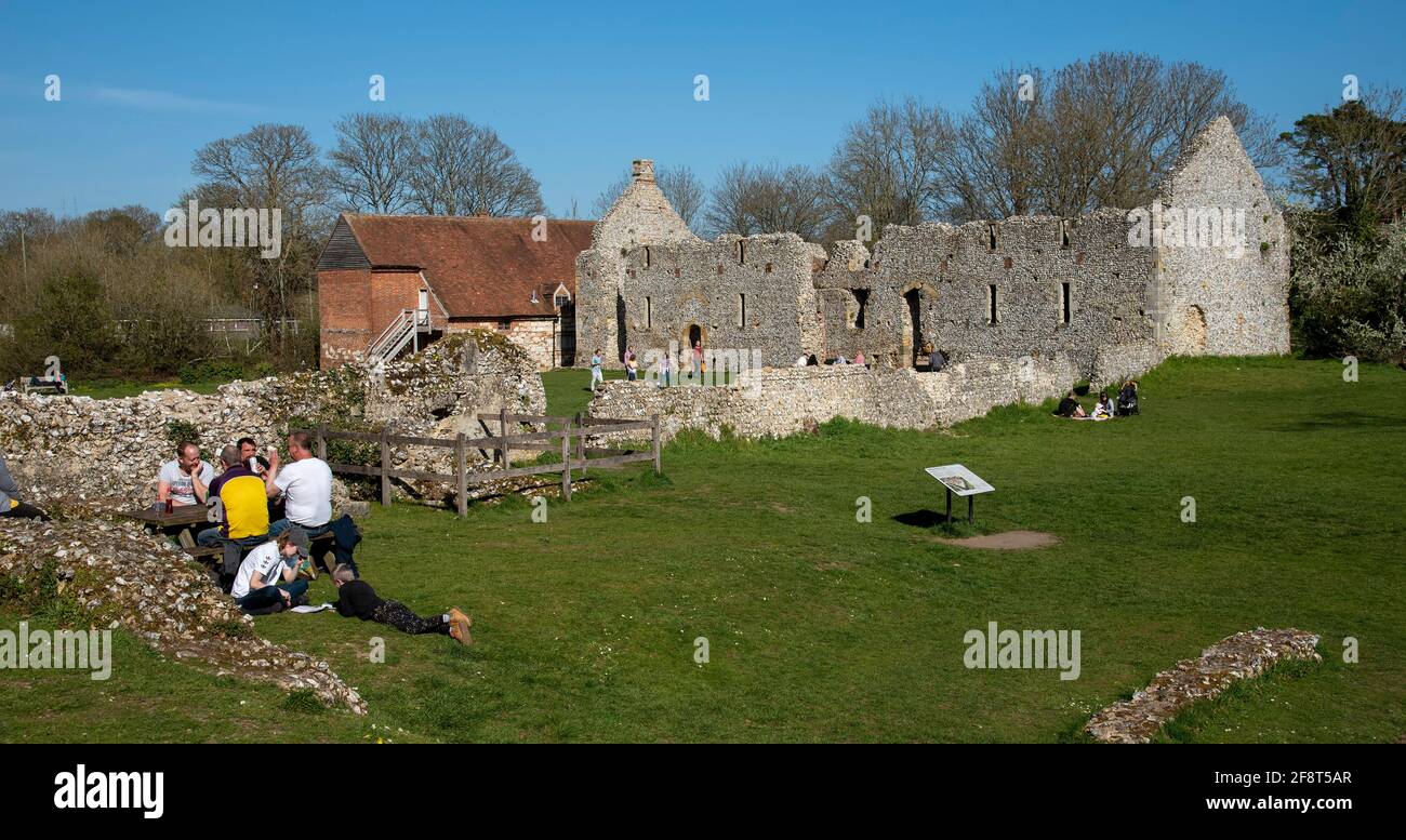 Waltham, Winchester, Hampshire, England, UK. 2021. The mainly ruin of Waltham